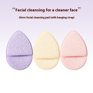 Gant-Style <span class=keywords><strong>Konjac</strong></span> <span class=keywords><strong>Éponge</strong></span> Nettoyante pour le Visage Goutte d'Eau Magique Démaquillant pour un Lavage Efficace du Visage - Product Image 3