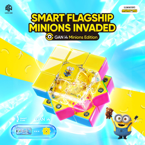 Cubo Magnético <span class=keywords><strong>GAN</strong></span> I4 <span class=keywords><strong>Maglev</strong></span> con Recubrimiento UV, Minions Edición Limitada, Cubo de Velocidad 3x3, Cubo Mágico de Dibujos Animados, Juguete Coleccionable de Regalo - Product Image 1