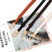 Ceinture élastique pour femme JULUN, ceinture en PU avec boucle mors de cheval, multicolore, fine, ajustable, accessoire de mode