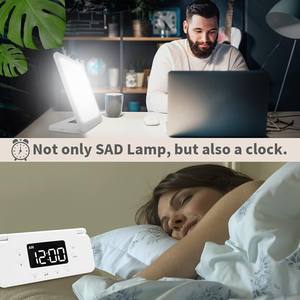Boîte de commutation à bouton 10000 <span class=keywords><strong>Lux</strong></span> Portable lumière du jour <span class=keywords><strong>lampe</strong></span> à LED <span class=keywords><strong>lampe</strong></span> de <span class=keywords><strong>luminothérapie</strong></span> pour usage de bureau traitement de la dépression affective saisonnière - Product Image 5