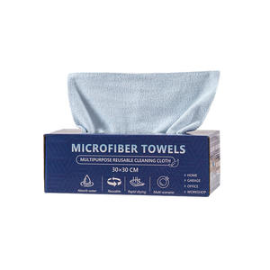 カスタム30x30cmマイクロファイバーラグ取り外し可能キッチンクロス多目的タオルボックス付きマイクロファイバータオルロール - Product Image 3