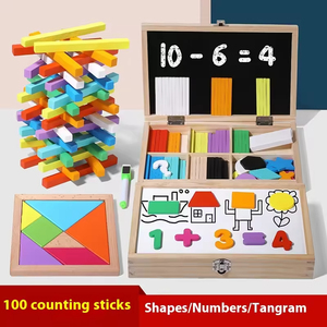 Caja aritmética a juego Digital de madera, juguetes, nuevo diseño, palos de conteo, juguetes educativos de matemáticas, pizarra de madera, dibujo <span class=keywords><strong>Yoy</strong></span> - Product Image 3