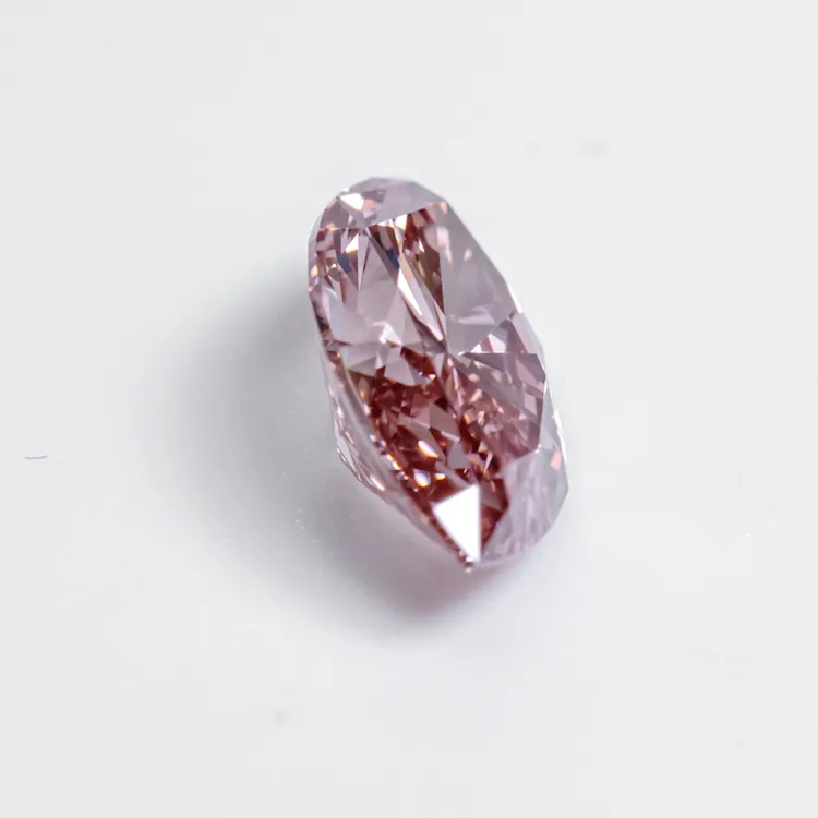 Diamant rose taille marquise de 1.12 carats diamant de laboratoire CVD diamant en vrac