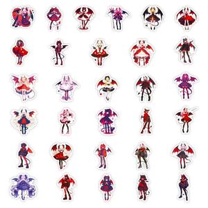 56 pièces Lolita petit diable Graffiti PVC autocollants étanches bricolage décoration créative coque de téléphone cahier tasse à eau - Product Image 4