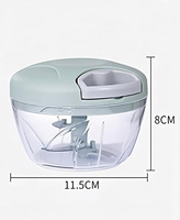 Hachoir à ail manuel 500 ml en plastique et acier inoxydable, multifonction, portable, pour cuisine, coupe-légumes