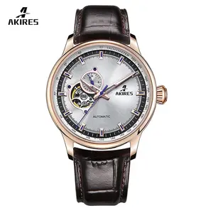 Mens Luminous Automatic Mechanical Watch Pink Gold 316 Stainless Steel NH39 Men SAPPHIRE Crystal Stainless Steel