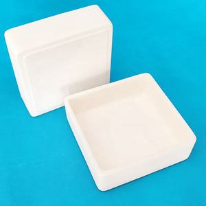 صينية احتراق سيراميك ألومينا 150*150*50 مم 99.5% Al2O3 <span class=keywords><strong>C799</strong></span> مع أغطية تذويب المعادن في المختبر - Product Image 2