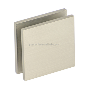Bisagras ANFU de latón pulido de doble cara de <span class=keywords><strong>180</strong></span> <span class=keywords><strong>grados</strong></span>, las más vendidas, para puertas de ducha, con clip de fijación de <span class=keywords><strong>vidrio</strong></span>, carga máxima de 45 kg - Product Image 4