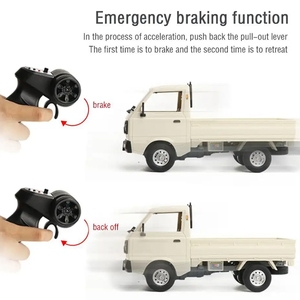 WPL D12 Mini 2.4G Camion RC électrique tout-terrain RTR avec lumières LED, radiocommandé, pour l'escalade <span class=keywords><strong>et</strong></span> le drift, pour garçons <span class=keywords><strong>et</strong></span> enfants - Product Image 4