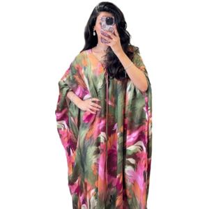 Venta Directa de Fábrica, Caftán Estampado de Oriente Medio, Vestido Largo de Manga Media, Vestidos de Noche para Mujer, Moda - Product Image 4