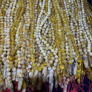 Gioielli in ambra naturale perle d'ambra russa 10-16mm perline di preghiera musulmana Imam a buon mercato - Product Image 4