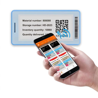 Label Penyimpanan E-Paper YZY NFC 2.9 Inci Layar E-Ink QR/Kode Batang Resolusi 296x128 Hitam/Putih untuk Inventaris Gudang