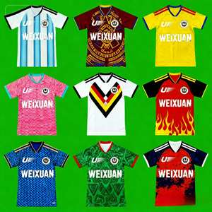 Toptan futbol forması Camisetas futbol formaları kitleri özel Mens Logo ile futbol üniformaları futbol kıyafetleri Set - Product Image 6