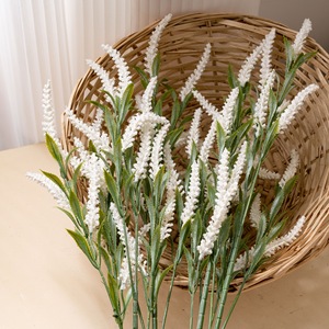 Flor Artificial Estilo Shakespeare, Blanca, 15 Cabezas, Realista, Decoración para Bodas, Manualidades de Plástico - Product Image 1