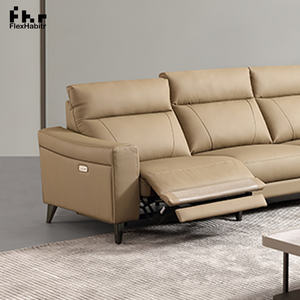 โซฟาปรับเอนนอนเดี่ยวทันสมัย ชุดเฟอร์นิเจอร์เก้าอี้ปรับเอนไฟฟ้า ราคาประหยัด สำหรับห้องนั่งเล่น หุ้มหนัง - Product Image 4