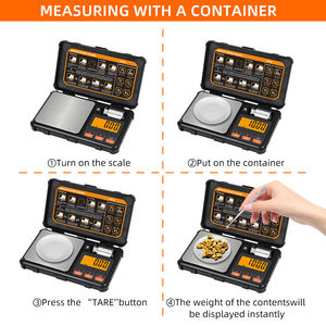 Werkseitig tragbare elektronische Taschen waage für kleinen Schmuck Hochgenaues digitales Wiegen mit einer Auflösung von 0,001g, batterie betrieben - Product Image 2