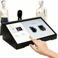 Terminal tactile Android 10,1 pouces pour évaluation de satisfaction client, kiosque d'évaluation, affichage publicitaire et prise de commande