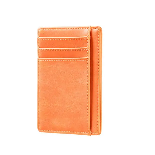 Wallets for Men,Menlea Mens Money Clip Leather Slim Wallets with RFID Blocking Smart Front Pocket Gift Box
