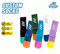 Chaussettes de sport en fibre de bambou pour jeunes, à compression, respirantes, anti-odeur, séchage rapide, tricotées, écologiques, personnalisées pour la course à pied et le cyclisme