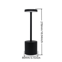 Lampe de table tactile minimaliste rechargeable sans fil avec variateur d'intensité continu et fonction mémoire pour chevet et restaurant
