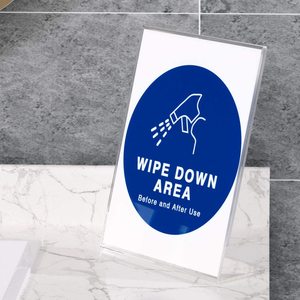 Nghiêng trở lại giữ dấu <span class=keywords><strong>Acrylic</strong></span> 4x6 inch, khung hình dọc rõ ràng, Máy tính để bàn giữ tài liệu giấy hiển thị đứng - Product Image 4