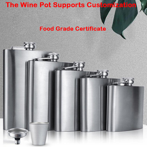 Bình đựng rượu bằng thép không gỉ 304, 8OZ, in logo tùy chỉnh, nhiều dung tích khác nhau, dành cho nam, đựng rượu <span class=keywords><strong>whisky</strong></span>, rượu vang, chai rượu bỏ túi, tiện lợi - Product Image 2