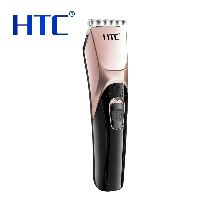 HTC AT-228 Barbershop Recargable Inalámbrico Zero Gapped máquina para cortar el pelo recortadora Clipper holder