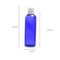 Leere Braune Schwarze Blaue Weiße Bernsteinfarbene Klare Grüne Runde Plastik-PET-Flaschen für Flüssigkeiten 200ml Mit Plastik-Klappverschluss