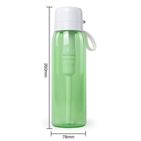 Bouteille filtrante à eau manuelle écologique Tritan pour enfants - Design de dessin animé Disney sans BPA