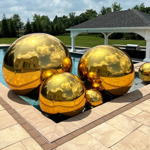 Bola inflable de PVC para fiesta de discoteca, decoración de eventos de boda, bola inflable Brillante De astilla, esfera de globo de espejo soplado de Navidad - Product Image 1