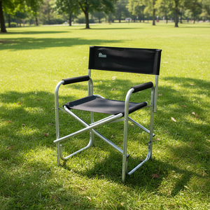 <span class=keywords><strong>Silla</strong></span> plegable de aluminio plegable con reposacabezas para artista, asiento portátil para director, con bolsa de transporte - Product Image 3