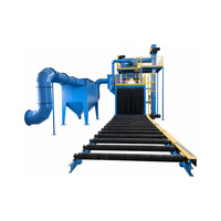 Machine de sablage à bande métallique de précision CE QWD300, machine de sablage à bande métallique 800 mm