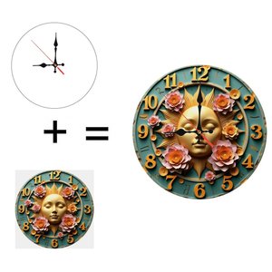 Round Wooden Wall <b>Clock</b> 25x25Cm <b>Silent</b> Movement Modern Simple Home Living Room Decor - Product Image 6