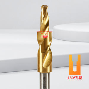 ดอกสว่านเจาะขึ้นรูปทรงใบมีดสีเงิน 180 องศา สำหรับงานเหล็ก เคลือบผิวแบบไม่เคลือบเงา - Product Image 4