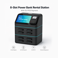 Borne de recharge portable ignifuge en ABS avec logo personnalisé pour téléphones portables, ordinateurs portables et appareils photo – Distributeur automatique de batteries externes pour points de vente
