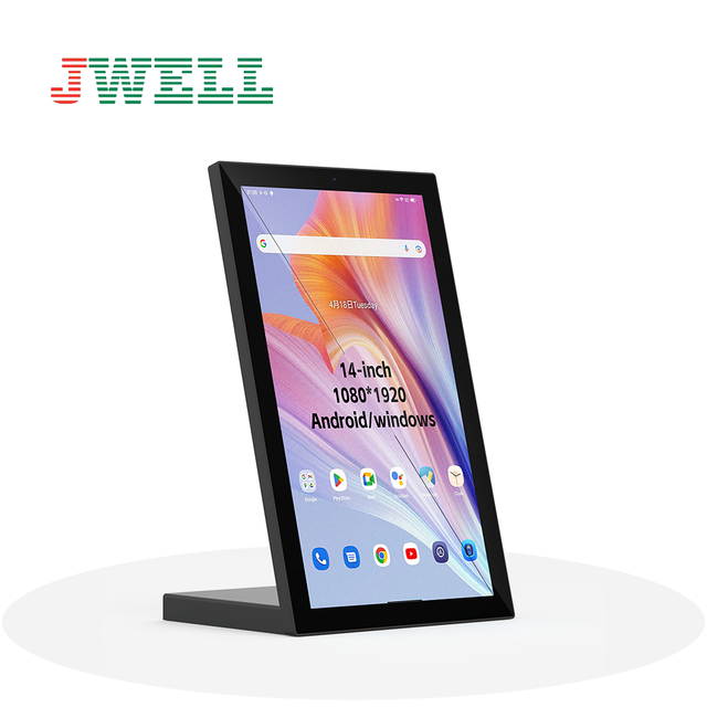 J-Well 14 Inch IP65 CE Certified Tablet PC for Hotel Self-Order Payment Touch Checkout Restaurant Animation Shopping Mall 2mm