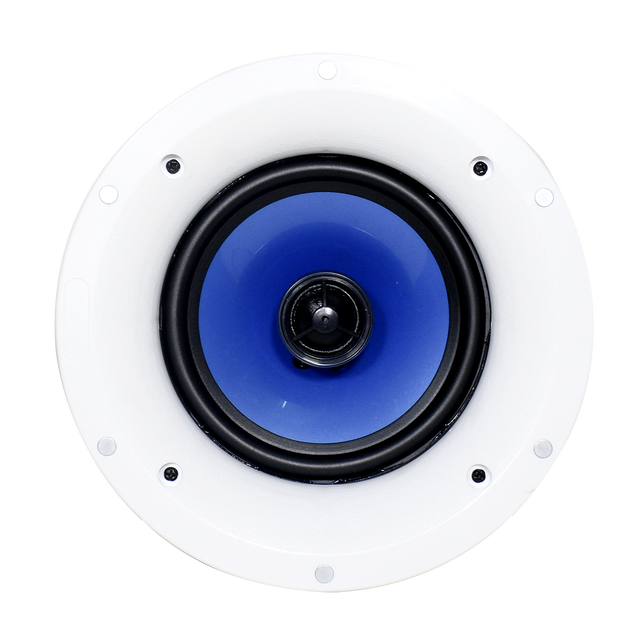 V Flush Mount Coaxial Speaker with Non-Slip Clamp & Mica Cone for High Performance Audio Ceiling Speaker