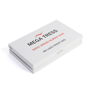 Boîte cadeau élégante <span class=keywords><strong>en</strong></span> carton rigide avec couvercle et base blancs personnalisés - Product Image 3