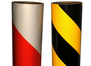 Khả năng hiển thị cao màu vàng & Đen chéo sọc Băng PVC phản quang an toàn vải cho vật nuôi an ninh & an toàn - Product Image 4