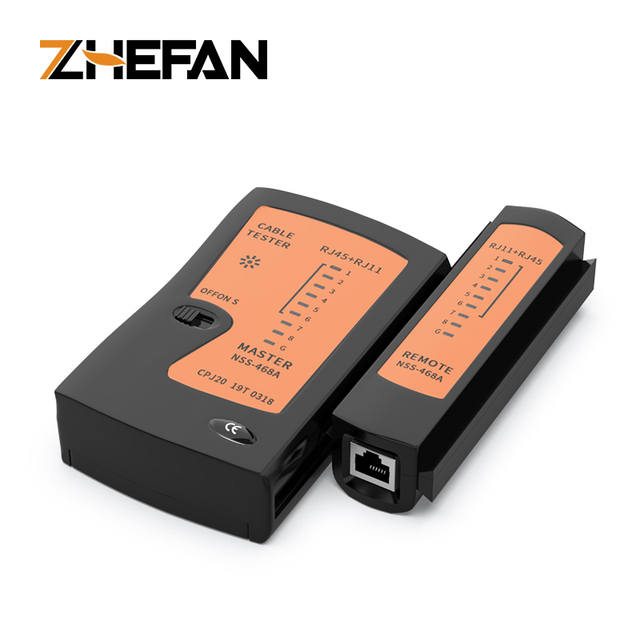 ZHEFAN Global Universal RJ11/RJ45 Network Wire Test Tool RJ45 RJ11 RJ12 Cat5/6 LAN Network Tester