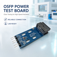 Carte de test d'alimentation OSFP personnalisable avec interface I2C pour modules optiques et systèmes de test de câbles à fibres optiques OEM ODM