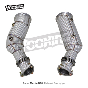 Tubo de Escape SS304L para <span class=keywords><strong>Aston</strong></span> <span class=keywords><strong>Martin</strong></span> DBS 5.2L 2019-2024 Turbo con Protector Térmico Catalizador de 100/200/300 Celdas - Product Image 6