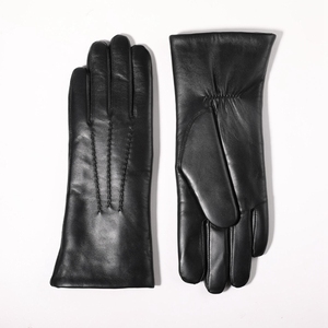 <span class=keywords><strong>Gants</strong></span> en cuir <span class=keywords><strong>de</strong></span> mouton doublés <span class=keywords><strong>de</strong></span> <span class=keywords><strong>laine</strong></span> d'agneau véritable à la mode pour femmes - Product Image 2