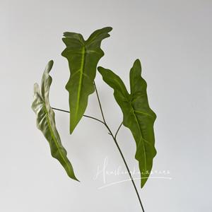 ใบมอนสเตอร่าประดิษฐ์ กิ่งเดี่ยว พลาสติกนิ่ม คุณภาพสูง เหมาะสำหรับตกแต่งผนังภายในบ้าน งานแต่งงาน - Product Image 2