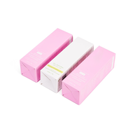 Boîte en papier spécial à extrémité pliée, impression personnalisée, logo en relief, emballage cosmétique texturé pour soins de la peau, crème solaire.