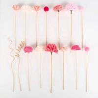 Promotionnel En Gros 15PCS Rose Série Fleur Rotin Parfums Reed Diffuse Bâton Bricolage Ornements Décor À La Maison
