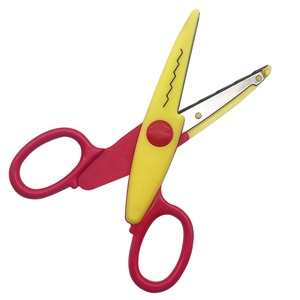 Tự làm thủ công an toàn cắt thép không gỉ kéo giấy cho trẻ em nghệ thuật chuyên nghiệp ren <span class=keywords><strong>Zig</strong></span> <span class=keywords><strong>Zag</strong></span> cạnh răng cưa đa chức năng - Product Image 2