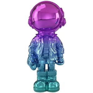 Esculturas de Astronautas de Resina Pintadas a Mano, Adornos de Astronautas Espaciales para Sala de Estar, Decoración del Hogar - Product Image 1