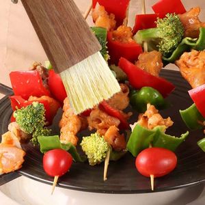 Wooden Handle Natural Bristle Kitchen Brush Cooking Baking Cleaning Tool with Hanging Loop - Product Image 5
