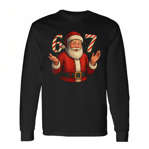 67 Maglietta a maniche lunghe natalizia in stile Meme Santa - Product Image 2